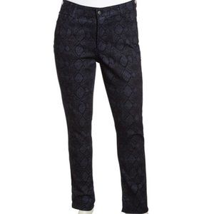 NYDJ Black Snake Stretch Jeans 16W